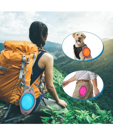 Nobleza 3-Piece Foldable Dog Bowl Set | Silicone Portable Travel Bowls with Carabiners | Leak-Proof Pet Bowls for Dogs & Cats - Perfect for Water & Food - Buy Online on GoSupps.com