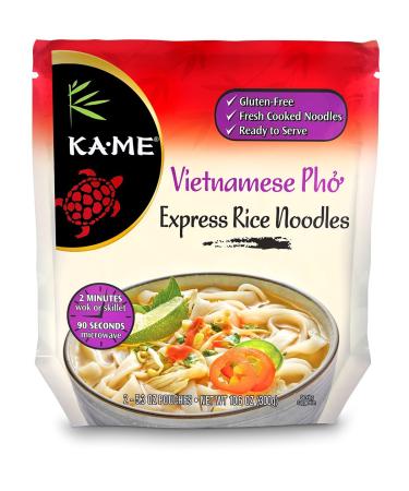 Ka-Me Express Rice Noodles, Vietnamese Pho, 10.6 Ounce (Pack of 6) Vietnamese Pho 10.6 Ounce (Pack of 6)