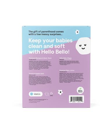 Hello Bello Baby Kit: Hypoallergenic Gift Set with Shampoo, Body Wash, Bubble Bath, Lotion, Diaper Cream, Size 1 Diapers - Vegan & Cruelty Free - Buy Online on GoSupps.com