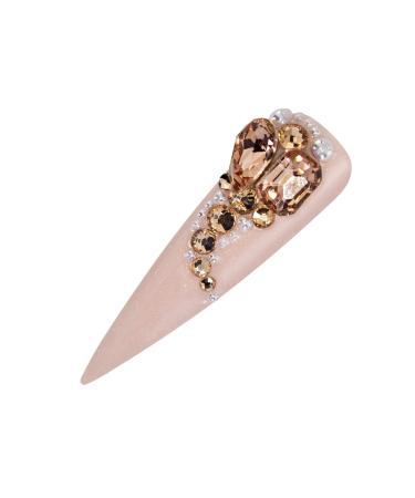 Rose Gold Nail Art Rhinestones & Overlay Mix - Stunning Nail Design Gems for Creative Nail Art - Buy Online on GoSupps.com