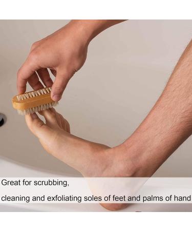 Nail Brush Wooden Toe and Fingernail Brush Double Sided Fingernail and Toenail Cleaning Brush for Men and Women - Buy Online on GoSupps.com