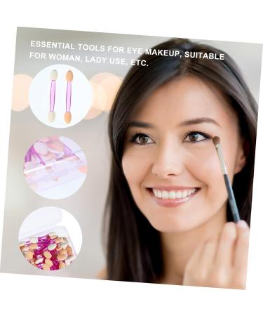 FOYTOKI 100pcs Double Ended Eyeshadow Brush Makeup Eye Shadow Brush Dual Sides Eyeshadow Plastic - Buy Online on GoSupps.com