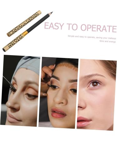 FOYTOKI 4 Pcs Double Head Eyebrow Pencil Long Lasting Eyebrow Pencil Eyebrow Powder Pencil Uk) Black - Buy Online on GoSupps.com