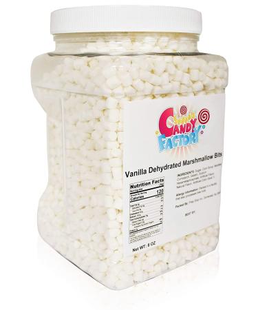 Sarah's Candy Factory Vanilla Mini Dehydrated Marshmallow Bits - 8 Oz Jar - Buy Online on GoSupps.com