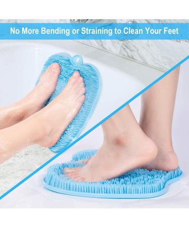 BESKAR Foot Scrubber XL with Non-Slip Suction Cups - Shower Mat for Cleansing, Exfoliating, and Massaging Feet - Improve Circulation and Soothe Achy Feet - Buy Online on GoSupps.com