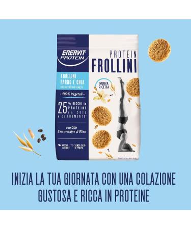 Enervit Protein Spelled Chia Shortbread 200 G - Buy Online on GoSupps.com