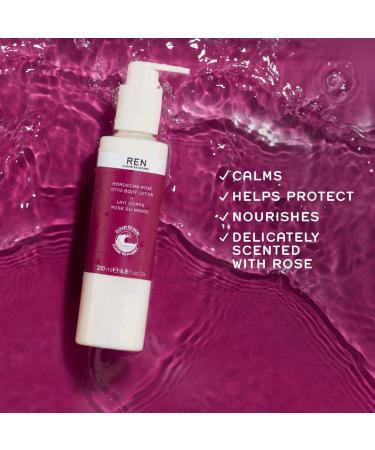 REN Clean Skincare Moroccan Rose Body Cream - Nourishing Vegan Lotion with Shea Butter | Cruelty-Free | 6.8 Fl Oz - International Shipping Available - Buy Online on GoSupps.com