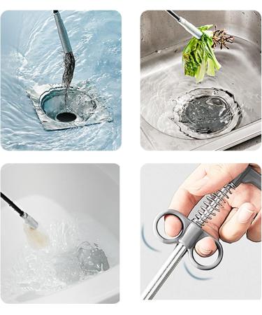 Drain Cleaner Sewer Pipe Dredging Tool Bendable Drain Unblocker Snake Spring Pipe for Home Kitchen Bathroom Sewer Cleaning Tool Accessories - Buy Online on GoSupps.com