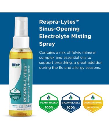 Beam Minerals Respra-Lytes | Sinus-Opening Electrolyte Misting Spray | with Fulvic Mineral Complex and Essential Oils That Support Respiratory Health | 2 fl Oz - Buy Online on GoSupps.com
