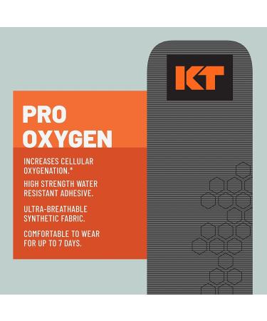 KT Tape PRO Synthetic Oxygen 10" Precut Titanium - Buy Online on GoSupps.com
