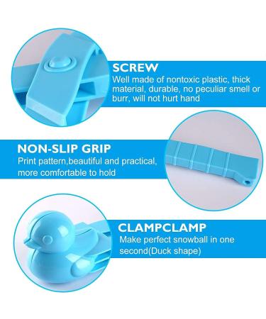 Cartoon Duck Snowball Maker Tool with Handle - 4PC Snow Ball Toys for Kids & Adults | Outdoor Winter Fun for Snowball Fights - Buy Online on GoSupps.com