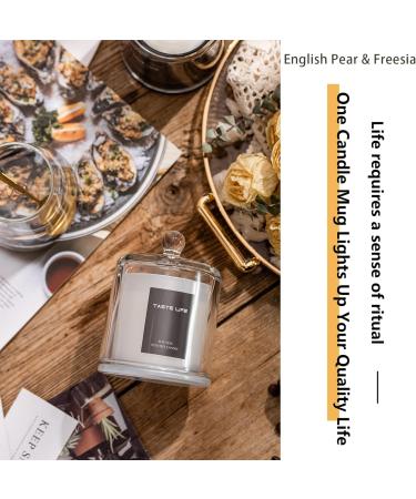 Aromatherapy Candle - English Pear & Freesia - Soy Wax 150g for Spa Yoga & Home Gift - Buy Online on GoSupps.com