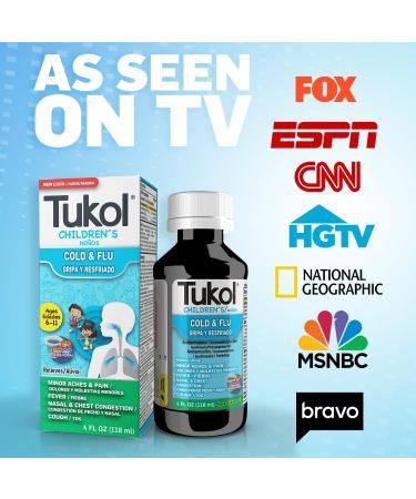 TUKOL Children s Cold & Fever Relief Syrup - Berry Flavor 4 Fl Oz - Fast Relief for Colds & Fever - Buy Online on GoSupps.com