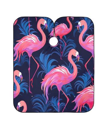Kigai Cute Flamingo Barber Cape Professional Salon Hair Cutting Cape with Adjustable Snap Closure Waterproof Hairdressing Cape Haircut Cape for Men Women