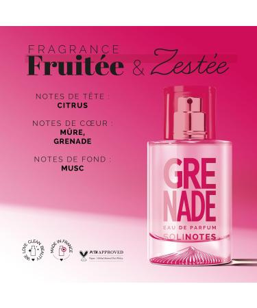 SOLINOTES Pomegranate Perfume for Women - Eau De Parfum | Delicate Floral and Soothing Scent - Made in France - Vegan - 1.7 fl.oz - Buy Online on GoSupps.com
