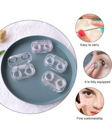 SESESFoufu Portable 8-Section Glasses Case & Contact Lens Container - Eye Care Storage Box for Travel & Daily Use - Buy Online on GoSupps.com