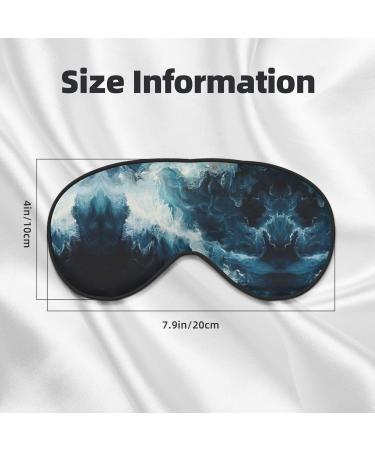 SSIMOO Within The Tides Print Ultra-Soft Light-Blocking Eye Mask - Optimal Comfort for Restful Sleep Black | International Shipping Available - Buy Online on GoSupps.com