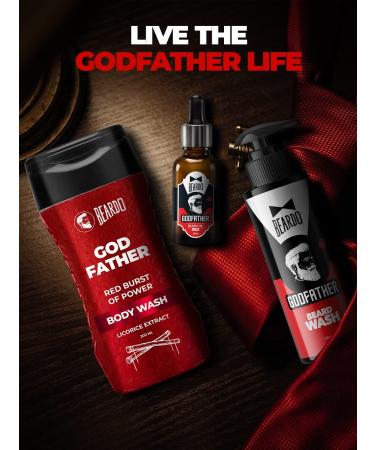 Beardo Godfather Lite Beard And Moustache Oil - 30 ml With Natural Ingredients - Almond Oil Aloe Vera Extract Castor Oil Olive Oil Beard Oil - Buy Online on GoSupps.com
