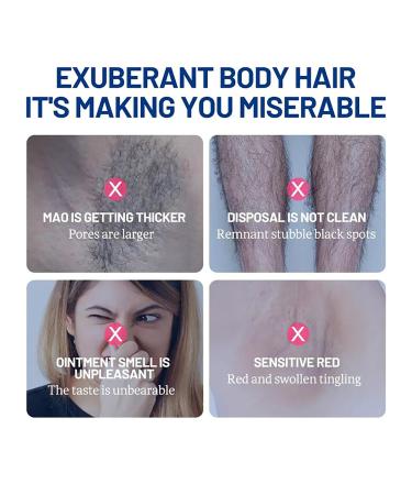 Fast-Acting Vegan Hair Removal Cream for Legs Body & Bikini - 100g with Cucumber Sage Extract - Ideal for All Skin Types - Buy Online on GoSupps.com