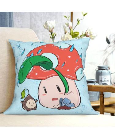 YYHHAOFA Sunflower Seeds and Mushroom Pattern Universal Pillowcase for All Seasons 18"x18" : Soft and Comfortable Suitable for car Sofa - Buy Online on GoSupps.com
