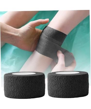 4 PCS Self Adhesive Bandage Wrap Breathable Non-Woven Wrist Tape Stretch Elastic Bandage Vet Wrap for Sports Supply Ankle Sprains Protection Black 177 * 1inch First Aid Tape - Buy Online on GoSupps.com