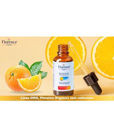 Organic Face Serum - Anti-Aging Hydration with Vitamin C & Hyaluronic Acid | Florence Organics - 30 ml - Buy Online on GoSupps.com