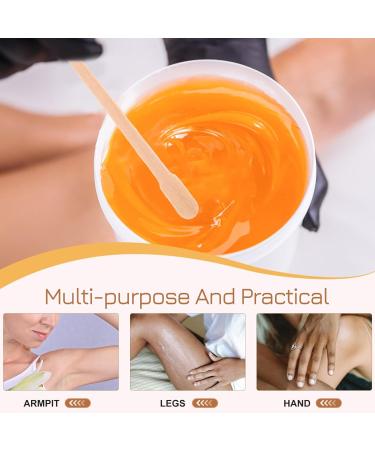 100 Wood Wax Pencils - Salon Quality Eyebrow Wax Chopsticks & Spatulas for Hair Body & Smooth Skin - Buy Online on GoSupps.com