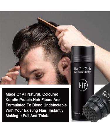 Hair Fibres Black Hair Fibres Thick Fiber Hair Fibres For Instant Thicking Hair Building Fibres For Hair Powder Women And Men Hairline Powder For Thinning Hair Hairline Concealer Waterproof - Buy Online on GoSupps.com