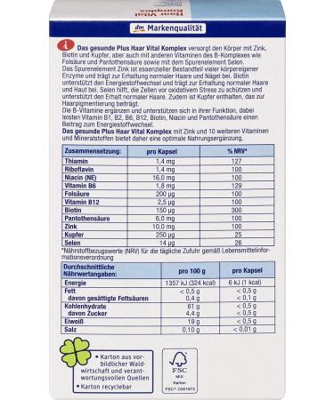 Mivolis Hair Vital Complex Capsules 60 Pieces - Made in Germany | Support Hair Health - Buy Online on GoSupps.com