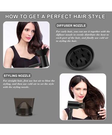 Pahetawa 1800W Travel Hair Dryer with Ionic Technology Compact & Lightweight Blow Dryer for Frizz-Free Hair Care at Home or On-the-Go (Black) - Buy Online on GoSupps.com