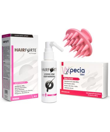 Anti Hair Loss Set. Xpecia + Hair Forte DHT Blocker Hair Growth Kit Women