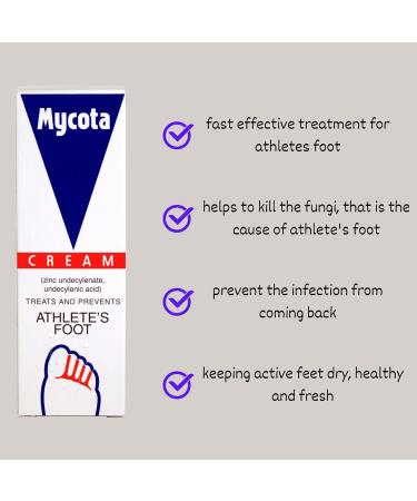 Athlete's Foot Treatment Bundle: Mycota Cream, Masterplast Powder, Glameno Pumice Stone - Buy Online on GoSupps.com