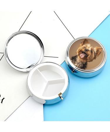 Travel Pill Box with 3 Compartments | Portable Medicine Organizer with Fun Tongue Print | Ideal for Purse & Pocket - Buy Online on GoSupps.com