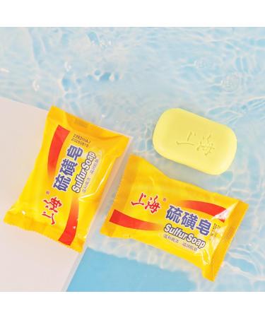 Buy Bee & Flower Shanghai Sulfur Soap - 10% Sulfur Face & Body Bar | 6/12/24 Packs - International Shipping - Buy Online on GoSupps.com