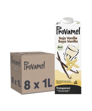 Provamel Organic -Bio Soybrink vanilla vegetable drink vegan lactose -free gluten -free Uht 8x1 L (8 Pack) vegetable drink - gluten -free