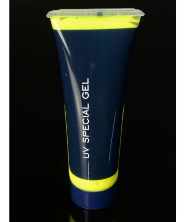 50ml Blacklight Aqua Makeup Effect Color Gel - Neon Yellow for Vibrant Face & Body Art | International Shipping Available - Buy Online on GoSupps.com