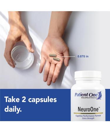 Patient One NeuroOne | Supplement to Support Memory Cognition Mood and Focus* | with Citicoline Acetyl-L-Carnitine Gingko and More | 60 Capsules - Buy Online on GoSupps.com