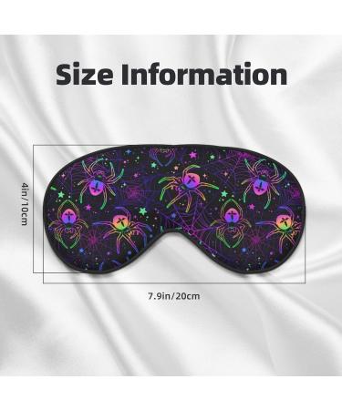Multi-Colored Spiders Adjustable Sleep Mask | Double-Sided Eye Covers for Perfect Shading & Eye Edema Relief - Soft & Comfortable - Buy Online on GoSupps.com