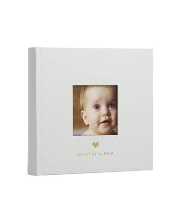 Pearhead Baby Photo Album, Baby Book Keepsake for New and Expecting Parents, Gender-Neutral Baby Accessory, Gray and White Polka Dot Gray Polka Dot - Buy Online on GoSupps.com