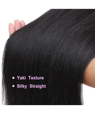 Leeven 26'' Pre Stretched Braiding Hair Extension 8 Packs Yaki Straight EZ Braids Natural Blonde Low Temperature Synthetic Hair Fibers for Braiding /26 Inch 613# 26 Inch (Pack of 8) 613# - Buy Online on GoSupps.com