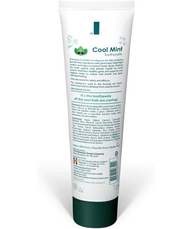 Himalaya Botanique Kids Toothpaste - Cool Mint | Fluoride-Free Vegan & Gluten-Free | 80g - Reduces Plaque & Strengthens Teeth - Buy Online on GoSupps.com