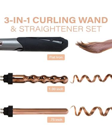 Blenci Interchangeable Curling Wand Set - Professional Hair Styling Gift Bundle - Buy Online on GoSupps.com