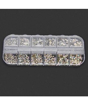 Colorful 12 Styles Manicure Nail Rhinestones Decoration Nail Art Accessory Nail Art Decoration Nail Salons Nail Art Learners(Rhinestone 1#) - Buy Online on GoSupps.com