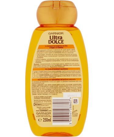  Garnier Ultra Dolce Meraviglioso hair shampoo with argan and camellia oil 250 ml - Buy Online on GoSupps.com