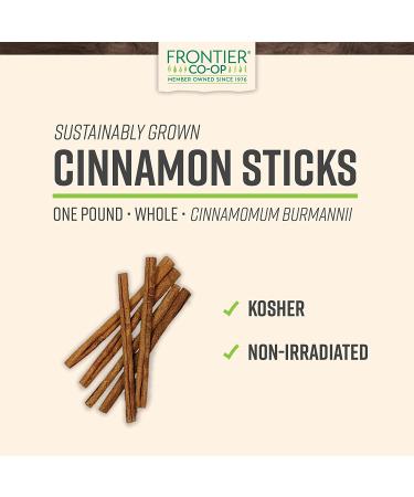 Frontier Co-op Korintje Cinnamon Sticks 1lb Pack - Premium Quality Spice for Baking and Cooking - Buy Online on GoSupps.com