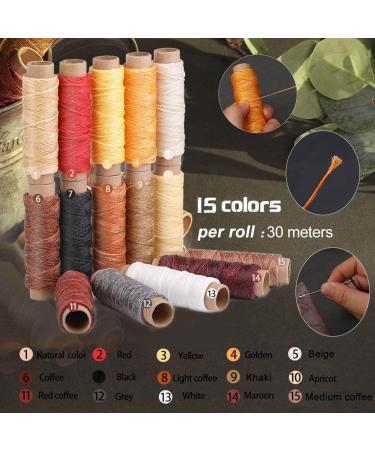 Leather Working Tools Kit | BUTUZE Leather Craft Set for Beginners | Includes Thread, Awl, Punch Hole, Groover | Perfect Gift for Adults - Buy Online on GoSupps.com