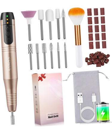 Ipetboom Golden Nail Polisher Nail Files Nail Art Kit Nail Kits Electric Nail File Kit Nail Salon Supplies Nail Drill Automatic Nail File Nail Shaper Plastic Miss Manicure Trimmer - Buy Online on GoSupps.com