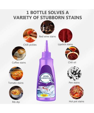 Lakatarina Stain Remover Active Enzyme Laundry Stain Remover Laundry Stain Remover Garment Stubborn Stain Cleaner Oil Remover for All Washable Fabrics (1PCS) - Buy Online on GoSupps.com