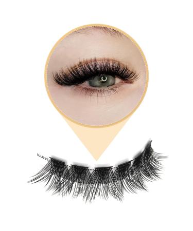 Quewel 14mm Individual Eyelashes - Natural Matte Mega C Curl | Fluffy DIY Eyelash Extensions | 1 Piece Pack - Buy Online on GoSupps.com