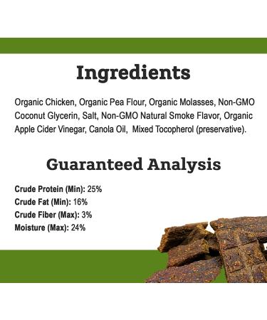 Tender & True Organic Chicken Jerky Treats - 4 oz | Natural Dog Chew Snacks - Buy Online on GoSupps.com